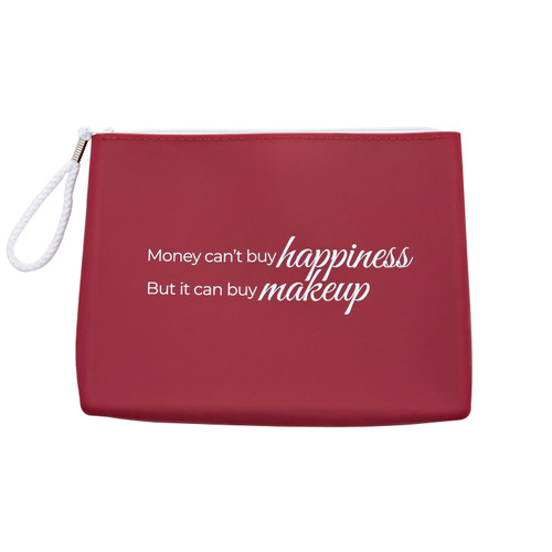 Money Can’t Buy Happiness Makeup Bag