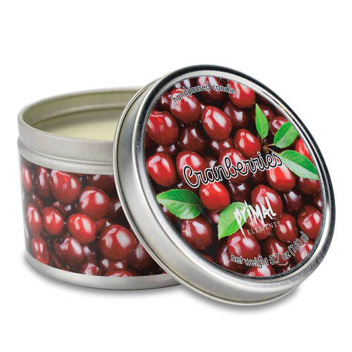 Cranberries Tin Candle