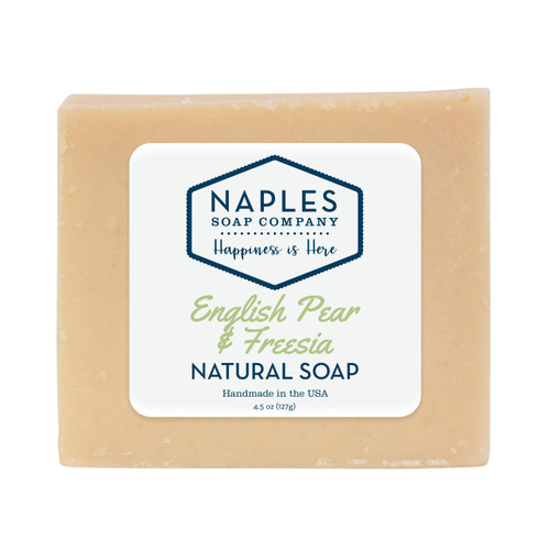 English Pear & Freesia Natural Soap