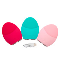 Hot Pink Exfoliating Sonic Facial Scrubber Group
