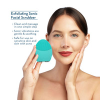 Turquoise Exfoliating Sonic Facial Scrubber Model