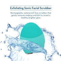 Turquoise Exfoliating Sonic Facial Scrubber Water